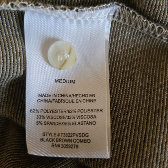 Thread & Supply Cropped Plaid Button-Up Shirt Jacket in Black, Gray, and Gold - Picture 5 of 6